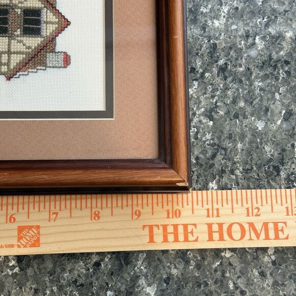 Shakespeares Birthplace Cross Stitch Framed Stratford-upon-Avon English Cottage - Picture 9 of 10